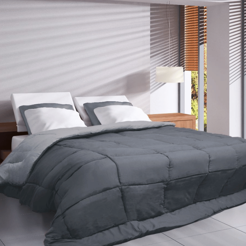 Tissco fournisseur couette bicolore alaska hôtel qualité professionnelle acier argent