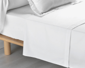 Tissco fournisseur linge de lit hôtel qualité professionnelle drap plat polycoton blanc