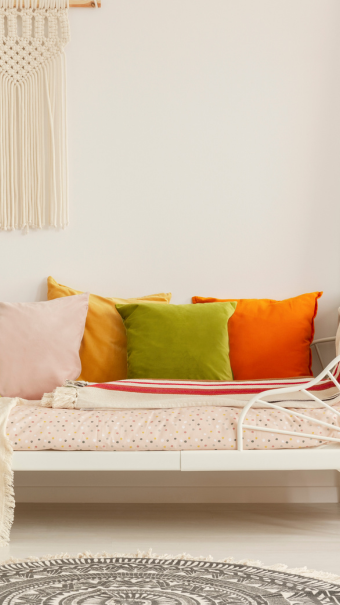 Tissco housse de coussin sur-mesure non feu pour hôtel Fabrication française